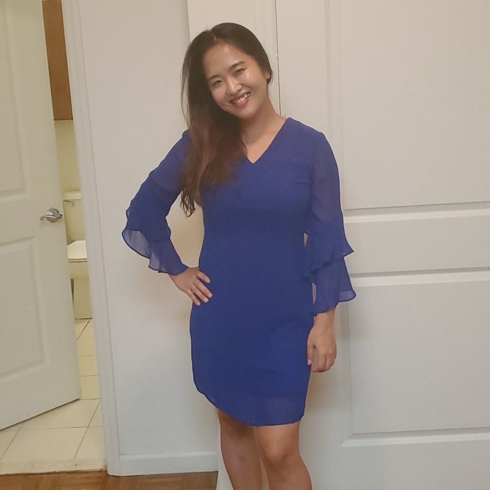 Blue dress